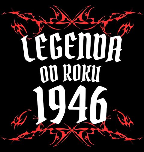 Obrázek produktu Pánské tričko Metalová Legenda od Roku 1946