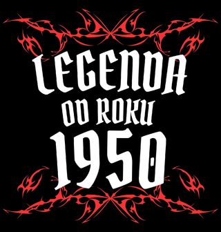 Obrázek 1 produktu Pánské tričko Metalová Legenda od Roku 1950