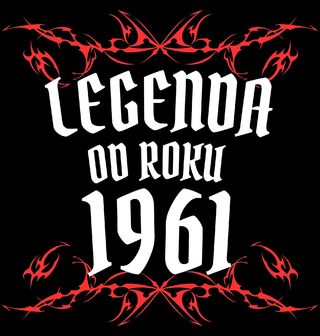 Obrázek 1 produktu Pánské tričko Metalová Legenda od Roku 1961