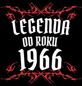 Obrázek 1 produktu Pánské tričko Metalová Legenda od Roku 1966