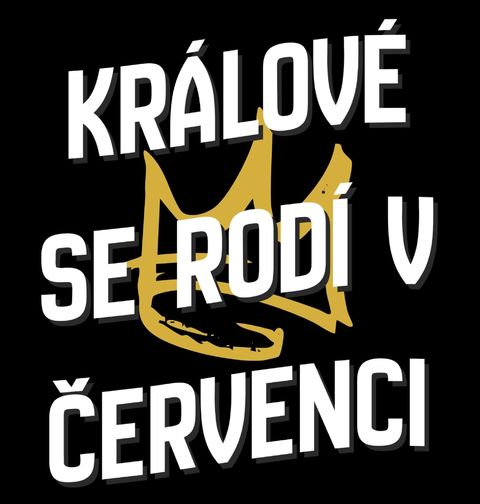 Obrázek produktu Dětské tričko Králové s Korunou se Rodí v Červenci