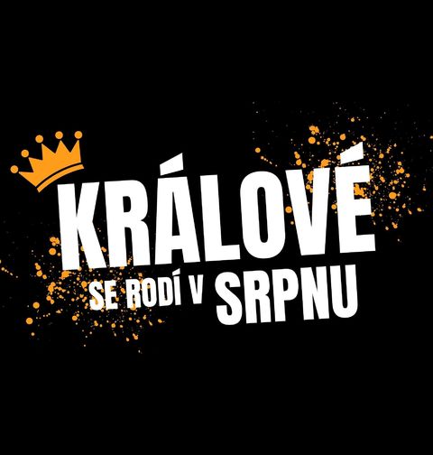 Obrázek produktu Dětské tričko Králové se Rodí v Srpnu