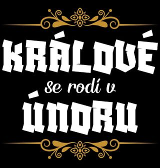 Obrázek 2 produktu Dětské tričko Králové se Rodí v Únoru Kings Are Born in February