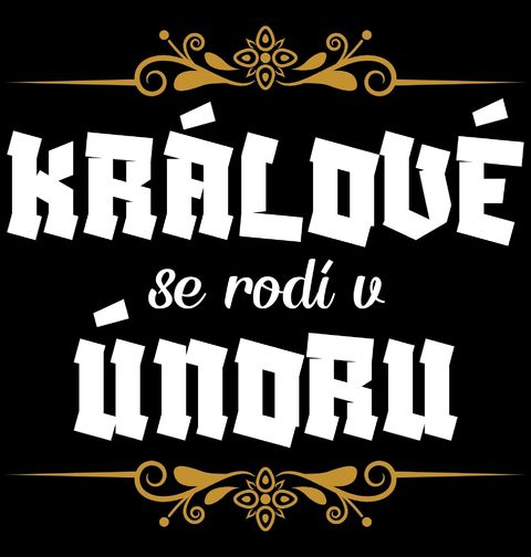 Obrázek produktu Dětské tričko Králové se Rodí v Únoru Kings Are Born in February