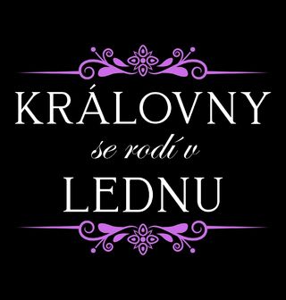 Obrázek 1 produktu Dětské tričko Královny se Rodí v Lednu Queens Are Born in January