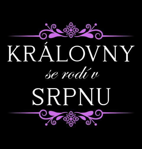 Obrázek produktu Dětské tričko Královny se Rodí v Srpnu Queens Are Born in August