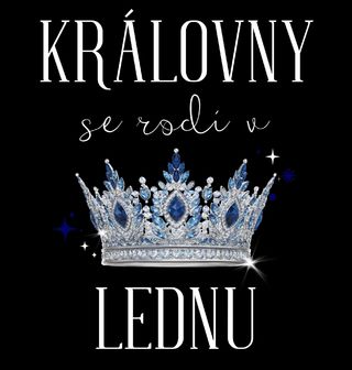 Obrázek 1 produktu Dětské tričko Královny s Korunou se Rodí v Lednu