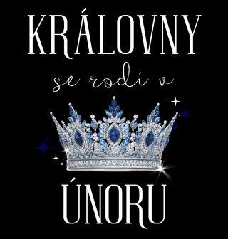 Obrázek 2 produktu Dětské tričko Královny s Korunou se Rodí v Únoru