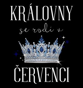 Obrázek 1 produktu Dětské tričko Královny s Korunou se Rodí v Červenci