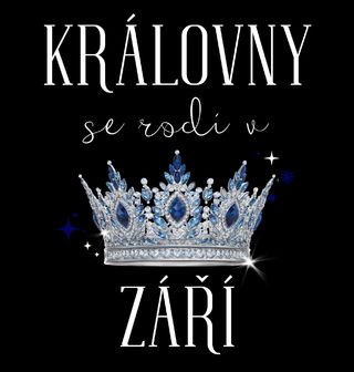 Obrázek 2 produktu Dámské tričko Královny s Korunou se Rodí v Září