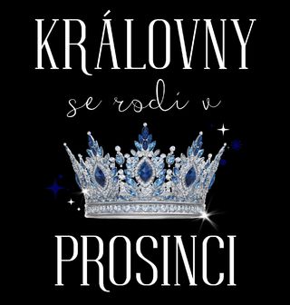 Obrázek 1 produktu Dětské tričko Královny s Korunou se Rodí v Prosinci