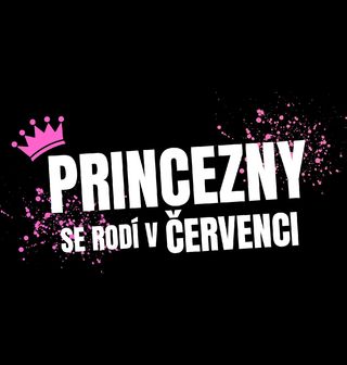 Obrázek 1 produktu Dětské tričko Princezny se Rodí v Červenci