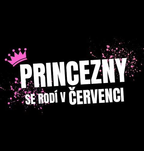 Obrázek produktu Dětské tričko Princezny se Rodí v Červenci