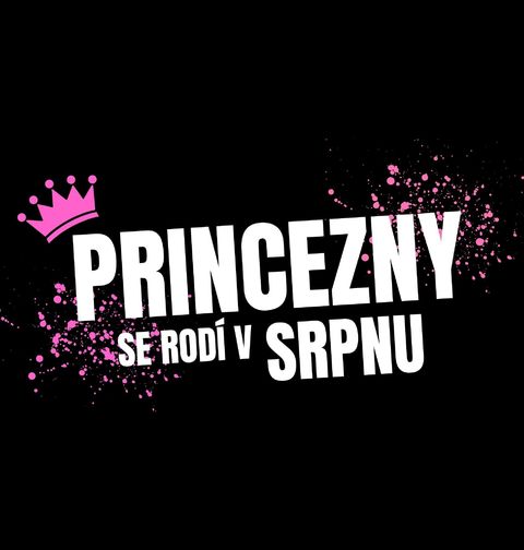 Obrázek produktu Dětské tričko Princezny se Rodí v Srpnu