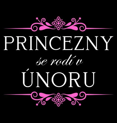 Obrázek produktu Dětské tričko Princezny se Rodí v Únoru Princesses Are Born in February