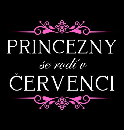 Obrázek produktu Dětské tričko Princezny se Rodí v Červenci Princesses Are Born in July