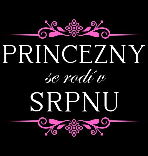 Obrázek produktu Dětské tričko Princezny se Rodí v Srpnu Princesses Are Born in August