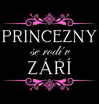 Obrázek 2 produktu Dětské tričko Princezny se Rodí v Září Princesses Are Born in September