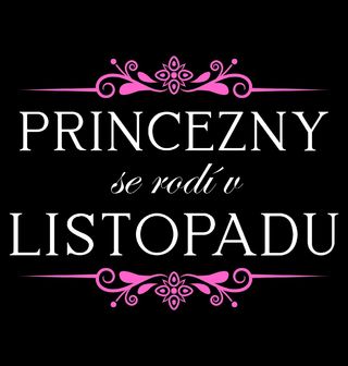Obrázek 1 produktu Dámské tričko Princezny se Rodí v Listopadu Princesses Are Born in November