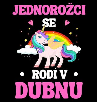 Obrázek 2 produktu Dětské tričko Jednorožci se Rodí v Dubnu