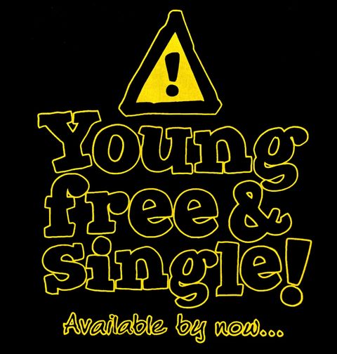Obrázek produktu Pánské tričko Mladý Volný a Svobodný Young Free and Single