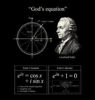 Obrázek 2 produktu Dámské tričko Leonhard Euler God’s Equation