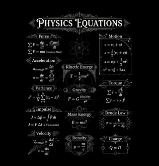 Obrázek 2 produktu Dětské tričko Fyzikální Rovnice Physics Equations