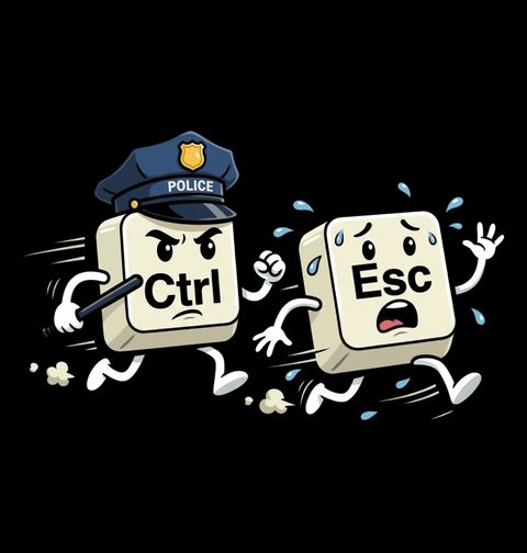 Obrázek produktu Pánská mikina CTRL vs ESC Klávesy