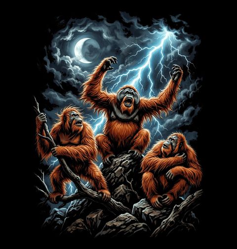 Obrázek produktu Dámské tričko Orangutani v Bouři