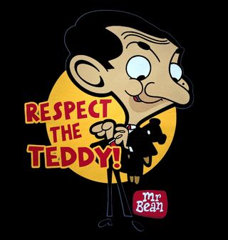 Obrázek 2 produktu Dětské tričko Mr.Bean s medvídkem Respect the Teddy! (Velikost: 3-4 (96/104cm))