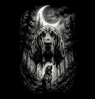 Obrázek 2 produktu Pánské tričko Bloodhound v Nočním Lese