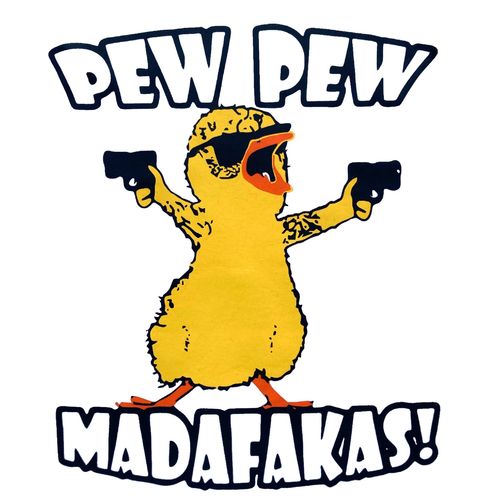 Obrázek produktu Pánské tričko Gangsta Káčátko Pew Pew Madafakas!