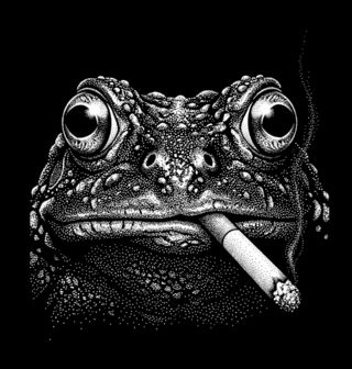Obrázek 2 produktu Dámské tričko Žába s Cigaretou