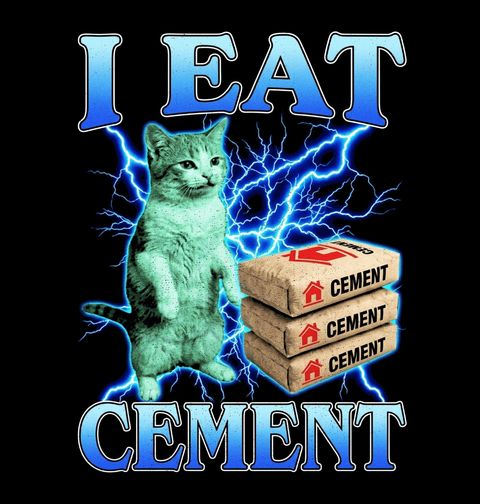 Obrázek produktu Pánské tričko Já Jím Cement I Eat Cement