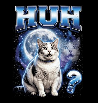 Obrázek 2 produktu Pánská mikina Huh? Meme Cat