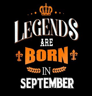 Obrázek 2 produktu Dětské tričko Legendy se rodí v Září! Legends are born in September