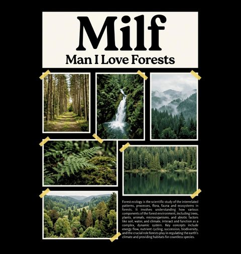Obrázek produktu Pánské tričko MILF Miluji Lesy