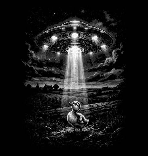 Obrázek produktu Dětské tričko Kachňátko pod UFO