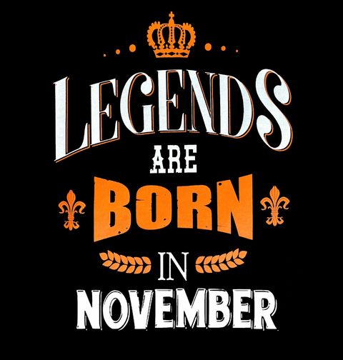 Obrázek produktu Pánské tričko Legendy se rodí v Listopadu! Legends are born in November.