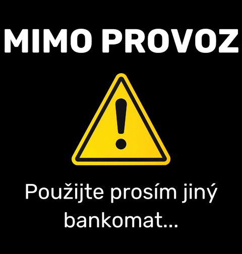 Obrázek produktu Dětské tričko Mimo Provoz Použijte Prosím Jiný Bankomat