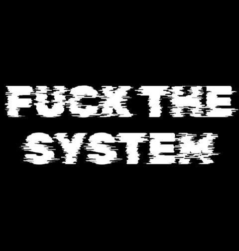 Obrázek produktu Dámské tričko Jebat Systém Fuck The System Glitch