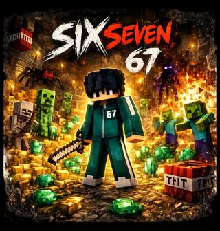 Obrázek 2 produktu Pánské tričko Minecraft Squid Game Skin Šest Sedm Six Seven 67