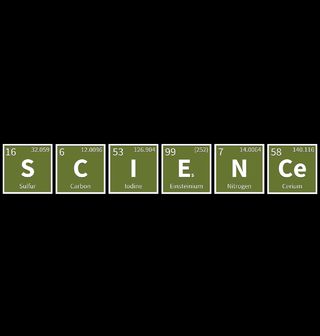 Obrázek 1 produktu Dámské tričko Chemické prvky Věda Science
