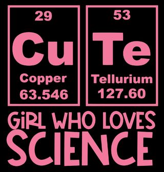 Obrázek 2 produktu Dětské tričko Roztomilá Holka, která Miluje Vědu Cute Girl Who Loves Science