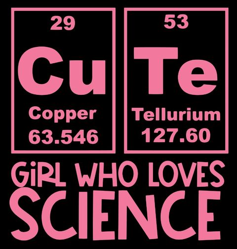 Obrázek produktu Dětské tričko Roztomilá Holka, která Miluje Vědu Cute Girl Who Loves Science