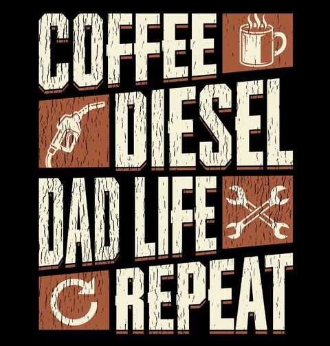 Obrázek produktu Pánská mikina Kafe Diesel Život táty Opakuj Coffee Diesel Dad Life Repeat