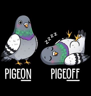 Obrázek 2 produktu Dětské tričko Holubí Režim ON/OFF Vypnuto Zapnuto Pigeon Pigeoff