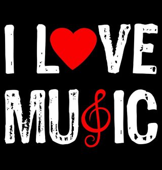 Obrázek 2 produktu Pánská mikina Miluju Hudbu I love Music