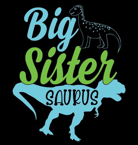 Obrázek produktu Dětské tričko Starší Sestra Saurus Big Sister Saurus
