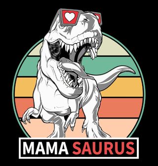 Obrázek 2 produktu Dámské tričko Máma Saurus Mama Saurus